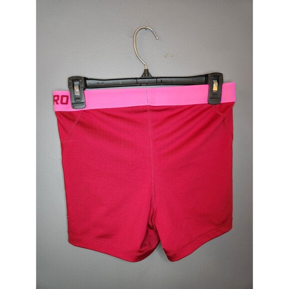Nike Pro Cool Training Shorts Women's L Crimson Pink 3" Dri-Fit 725443-620 - Picture 2 of 7
